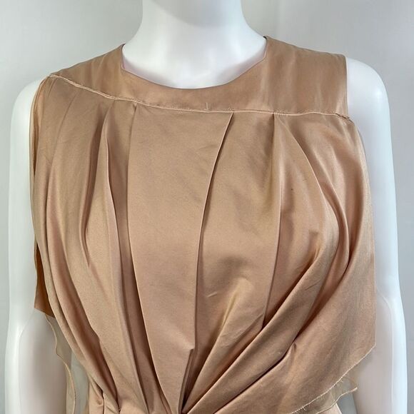 Margareth & Moi Pink Pleated with Chiffon Dress - Picture 7 of 12